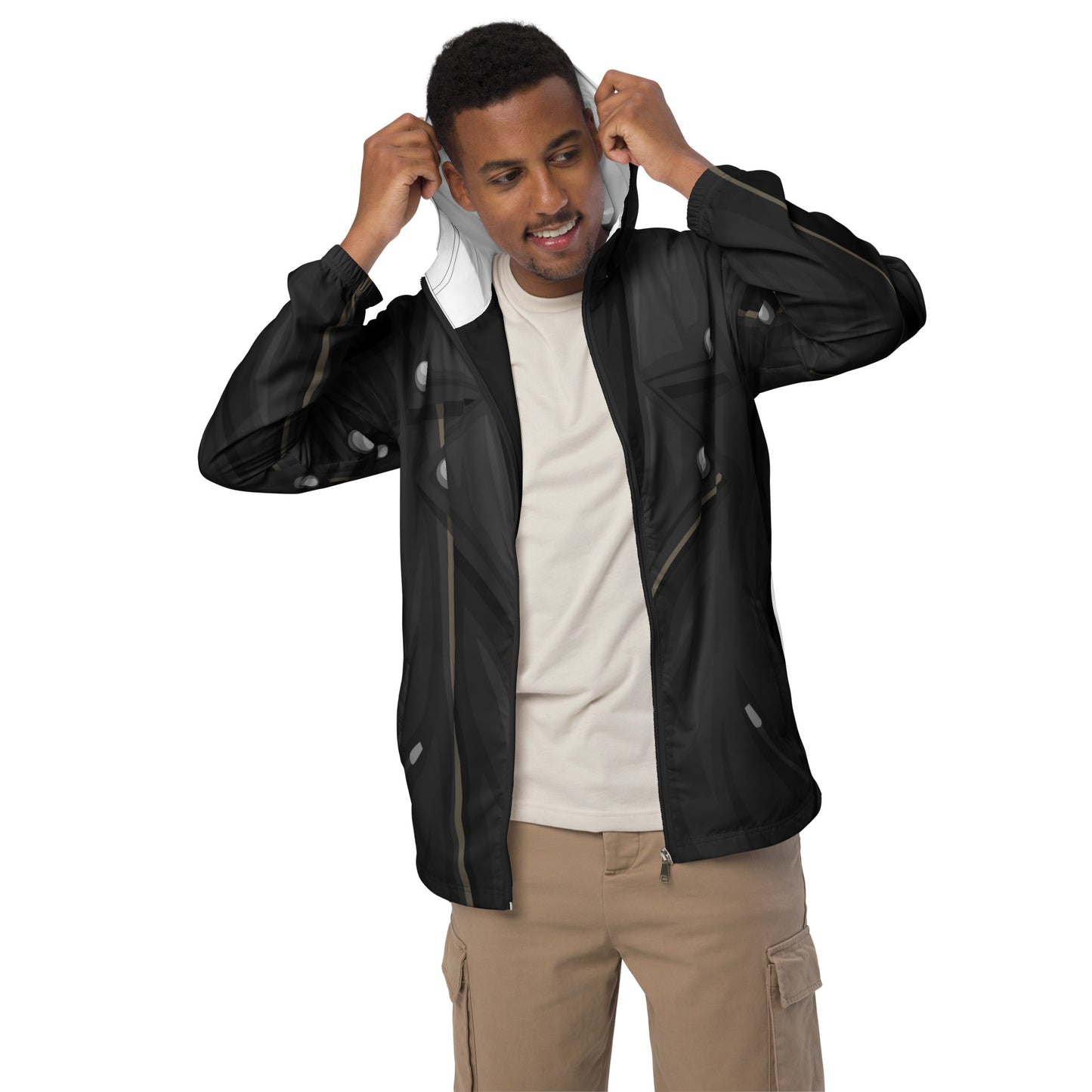 Leather biker Unisex windbreaker