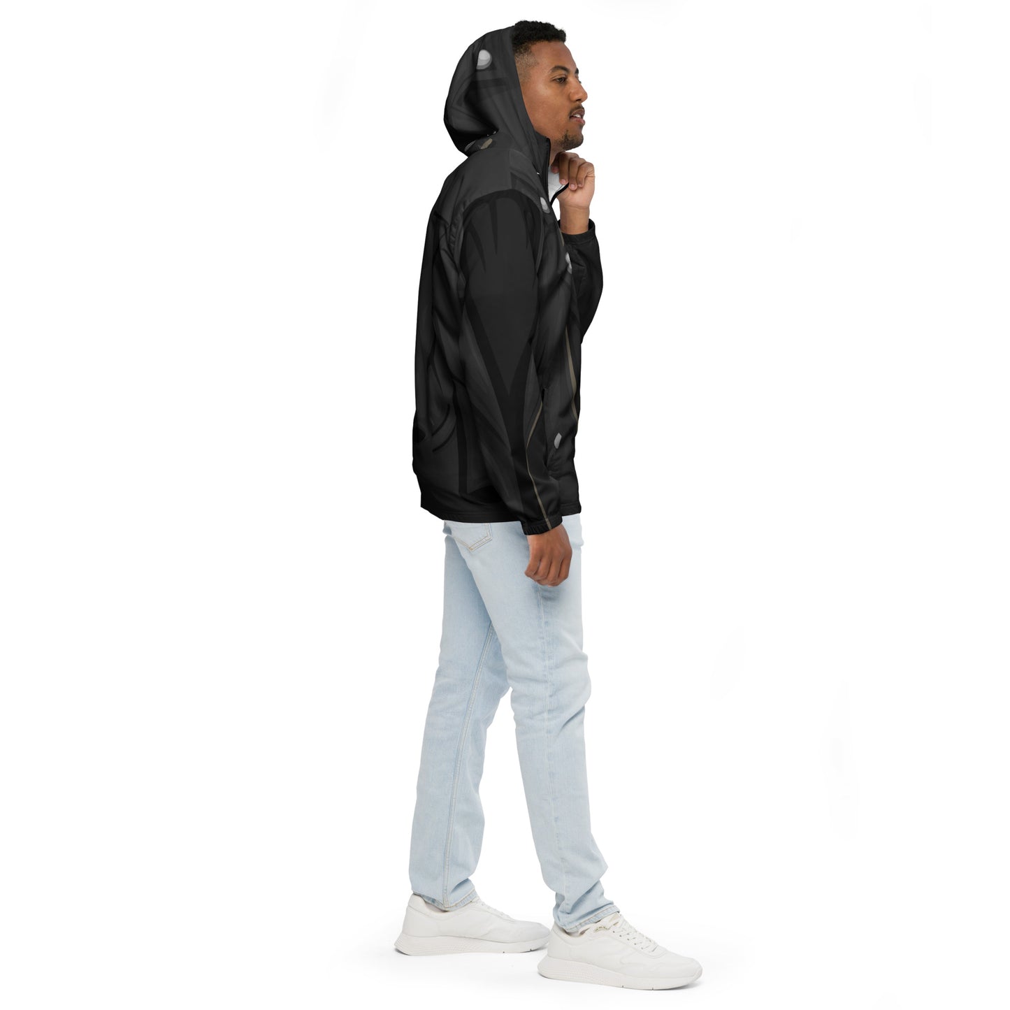 Leather biker Unisex windbreaker